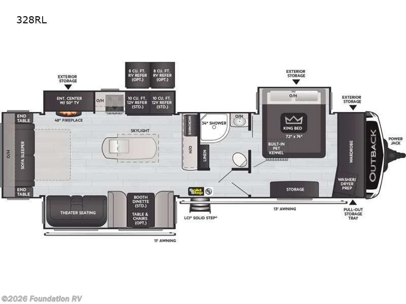 New 2023  Keystone Outback 328RL by Keystone from Foundation RV in Wichita Falls, TX
