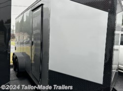2023 Tailor-Made Trailers 7 Wide Enclosed 7x16 silver with blackout