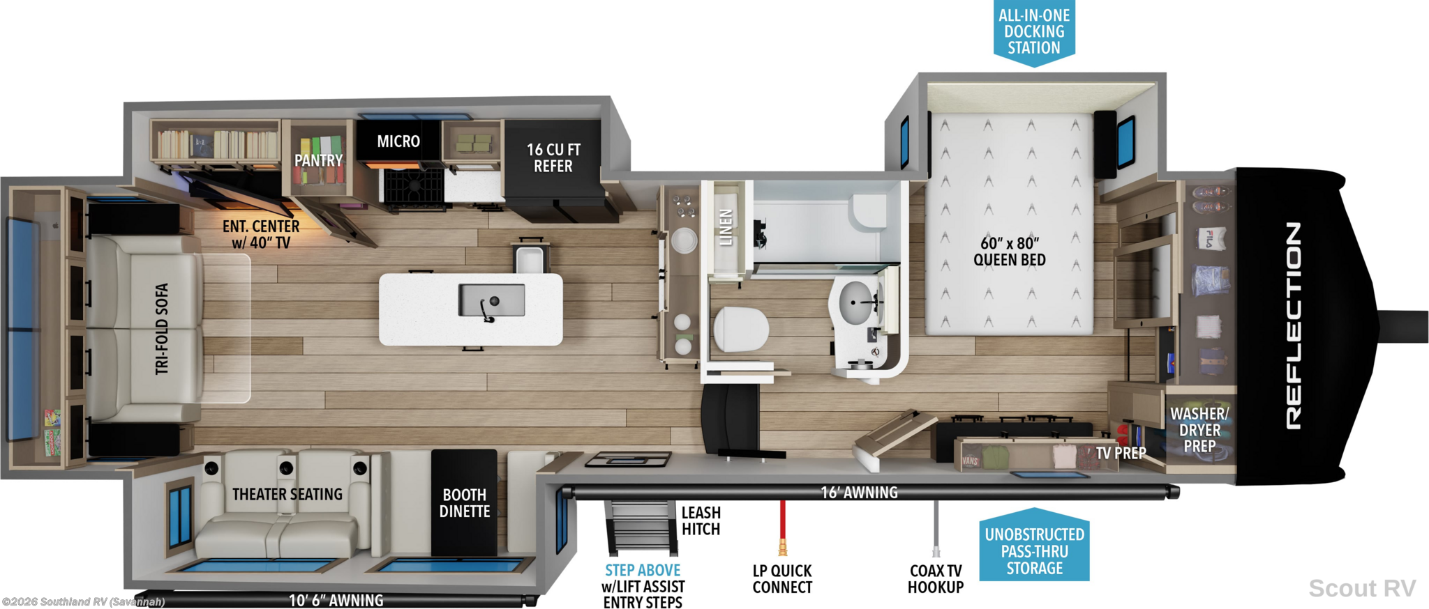 New 2027 Grand Design Reflection 337RLS available in Savannah, Georgia