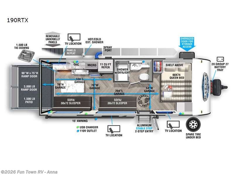 Used 2022 Forest River Salem FSX 190RTX available in Anna, Illinois