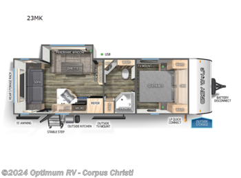 New 2024 Forest River Cherokee Grey Wolf 23MK available in Robstown, Texas