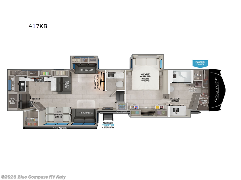 Used 2025 Grand Design Solitude 417KB available in Katy, Texas