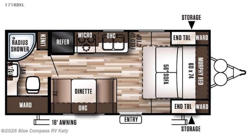 Used 2016 Forest River Wildwood X-Lite 171RBXL available in Katy, Texas