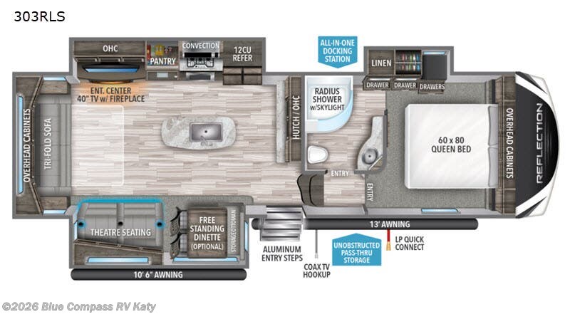 Used 2020  Grand Design Reflection 303RLS by Grand Design from Blue Compass RV Katy in Katy, TX