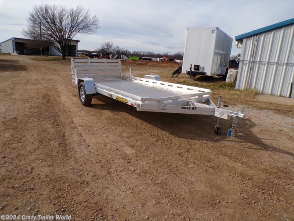 2024 Aluma 7814S-BT 14' Aluminum Deck Utility Trailer available in Whitesboro, TX