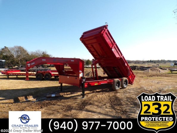 2024 Load Trail DG 83x16x2 Heavy Duty Gooseneck Dump Trailer 14K GVWR available in Whitesboro, TX