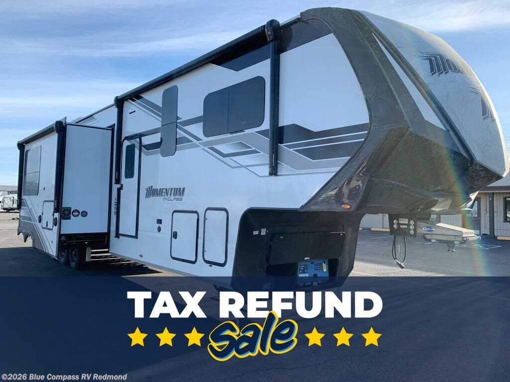 New 2025 Grand Design Momentum M-Class 414M available in Redmond, Oregon