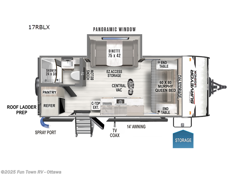Used 2023 Forest River Surveyor Legend X 17RBLX available in Ottawa, Kansas