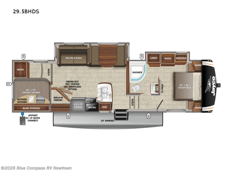 Used 2022  Jayco Eagle HT 29.5BHDS by Jayco from Blue Compass RV Newtown in Newtown, CT