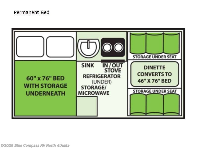 Used 2022 Aliner Classic Permanent Bed available in Buford, Georgia