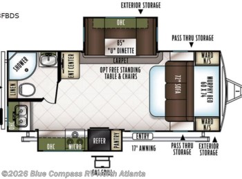Used 2018 Forest River Flagstaff Super Lite 23FBDS available in Buford, Georgia