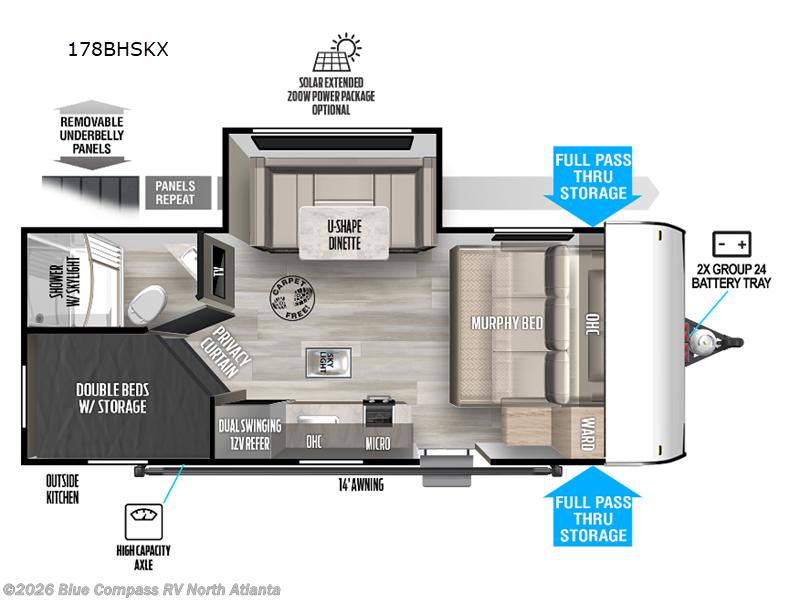 Used 2023 Forest River Salem FSX 178BHSKX available in Buford, Georgia
