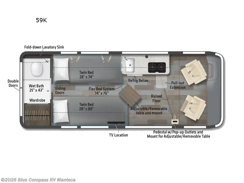 Used 2025 Winnebago Travato 59K available in Manteca, California
