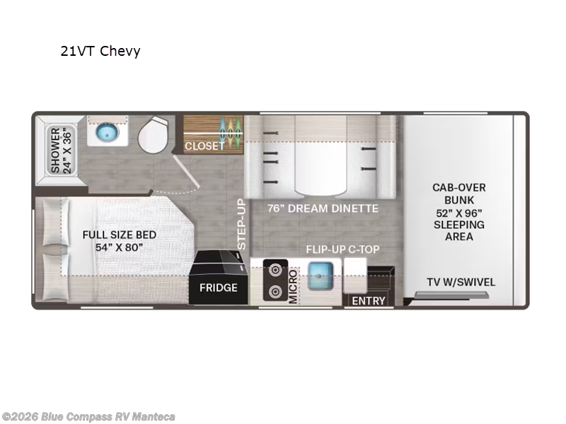 New 2027 Thor Motor Coach Geneva 21VT Chevy available in Manteca, California