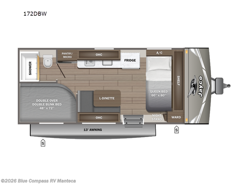 New 2027 Jayco Jay Flight 172DBW available in Manteca, California