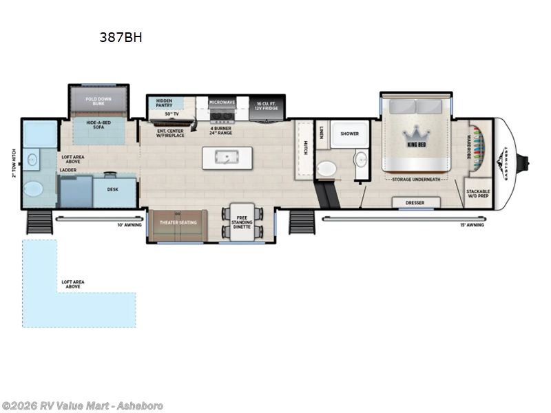 New 2026 East to West Tandara 387BH available in Franklinville, North Carolina