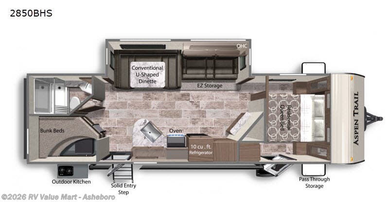 Used 2020 Dutchmen Aspen Trail 2850BHS available in Franklinville, North Carolina