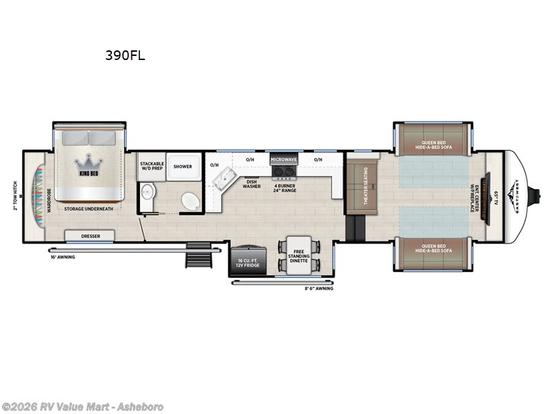 New 2026 East to West Tandara 390FL available in Franklinville, North Carolina