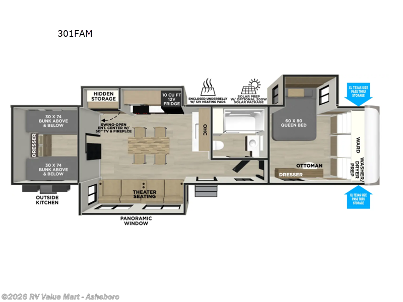 New 2027 Forest River Wildwood Heritage Glen 301FAM available in Franklinville, North Carolina