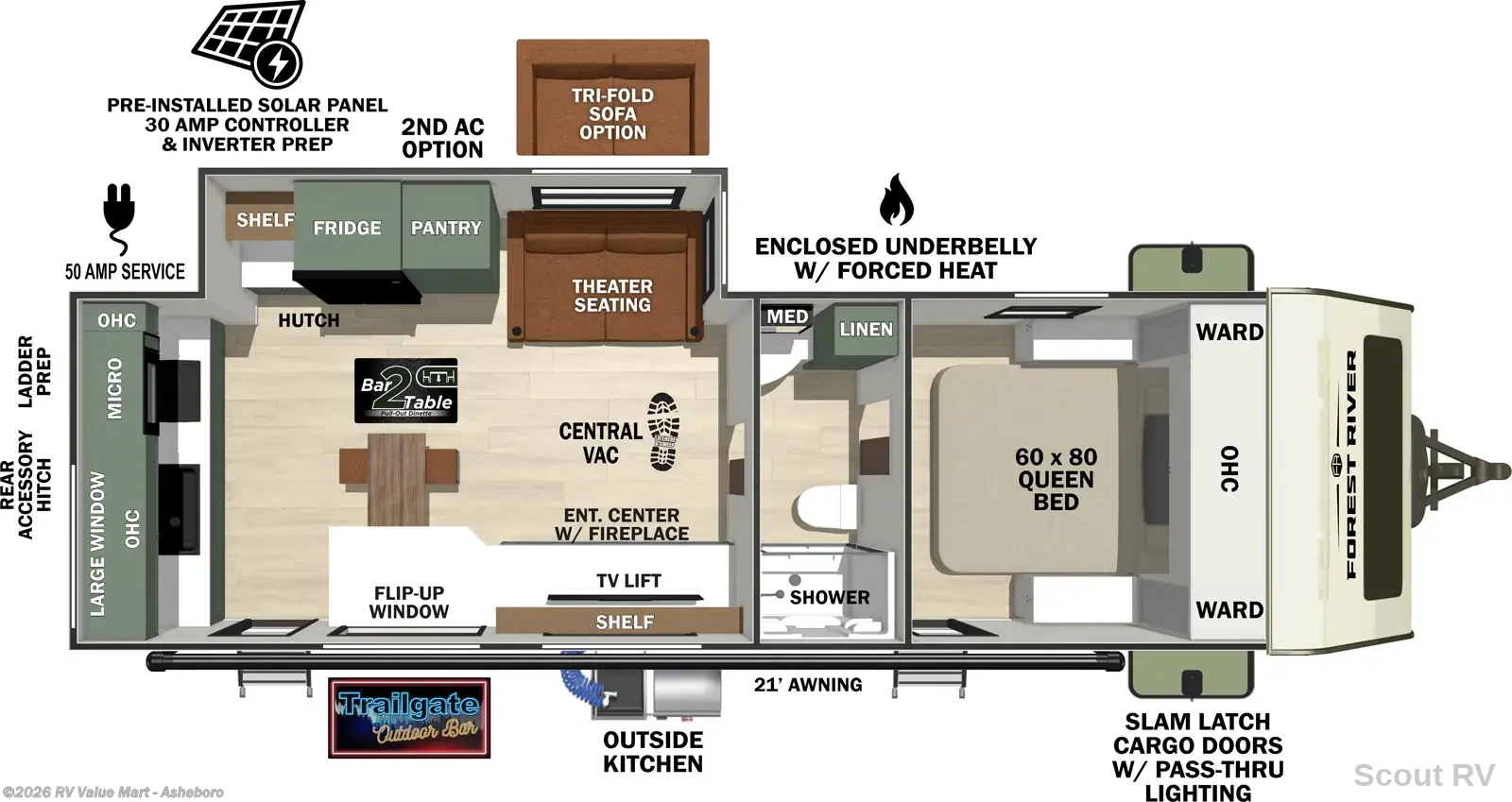 New 2027 Forest River No Boundaries NB20.6-BM available in Franklinville, North Carolina