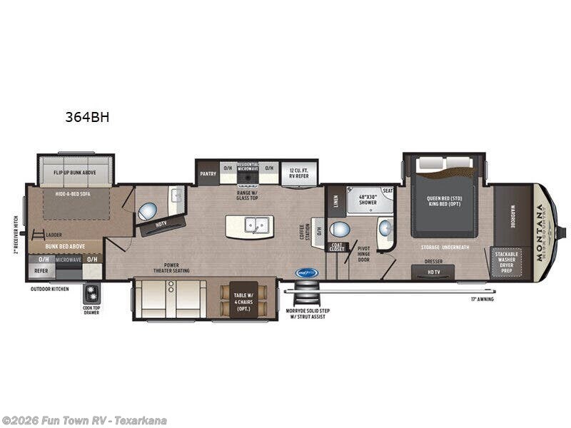 Used 2019 Keystone Montana 364BH available in Texarkana, Arkansas