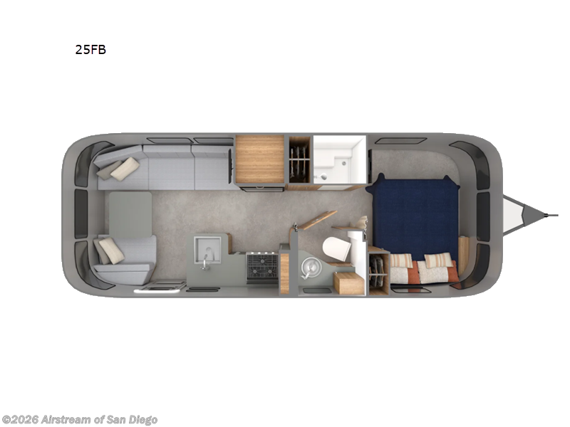 New 2027 Airstream Trade Wind 25FB available in San Diego, California