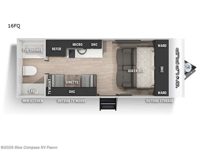 Used 2021 Forest River Cherokee Wolf Pup Black Label 16FQBL available in Pasco, Washington
