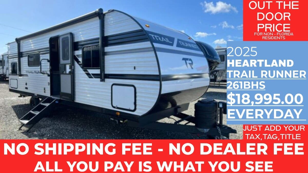 New 2025 Heartland Trail Runner 261BHS available in Panama City, Florida
