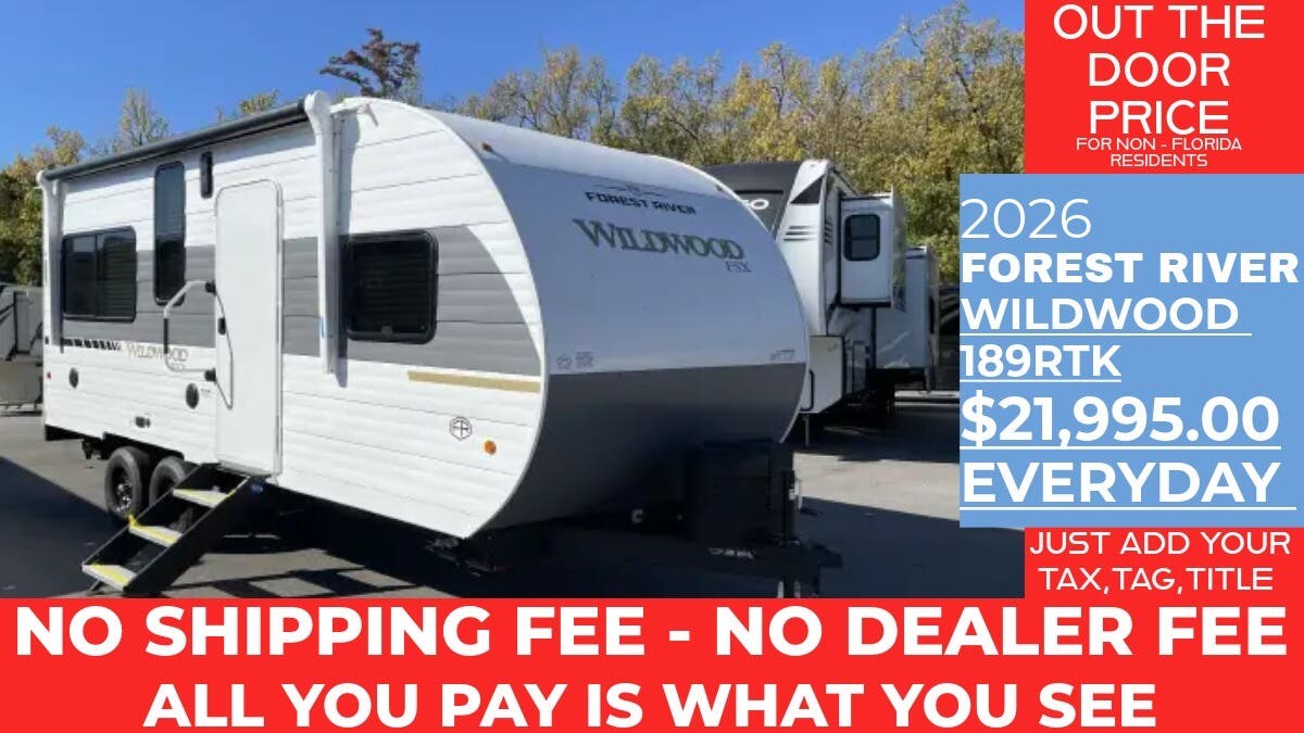 New 2026 Forest River Wildwood FSX Max Series 189RTK available in Panama City, Florida