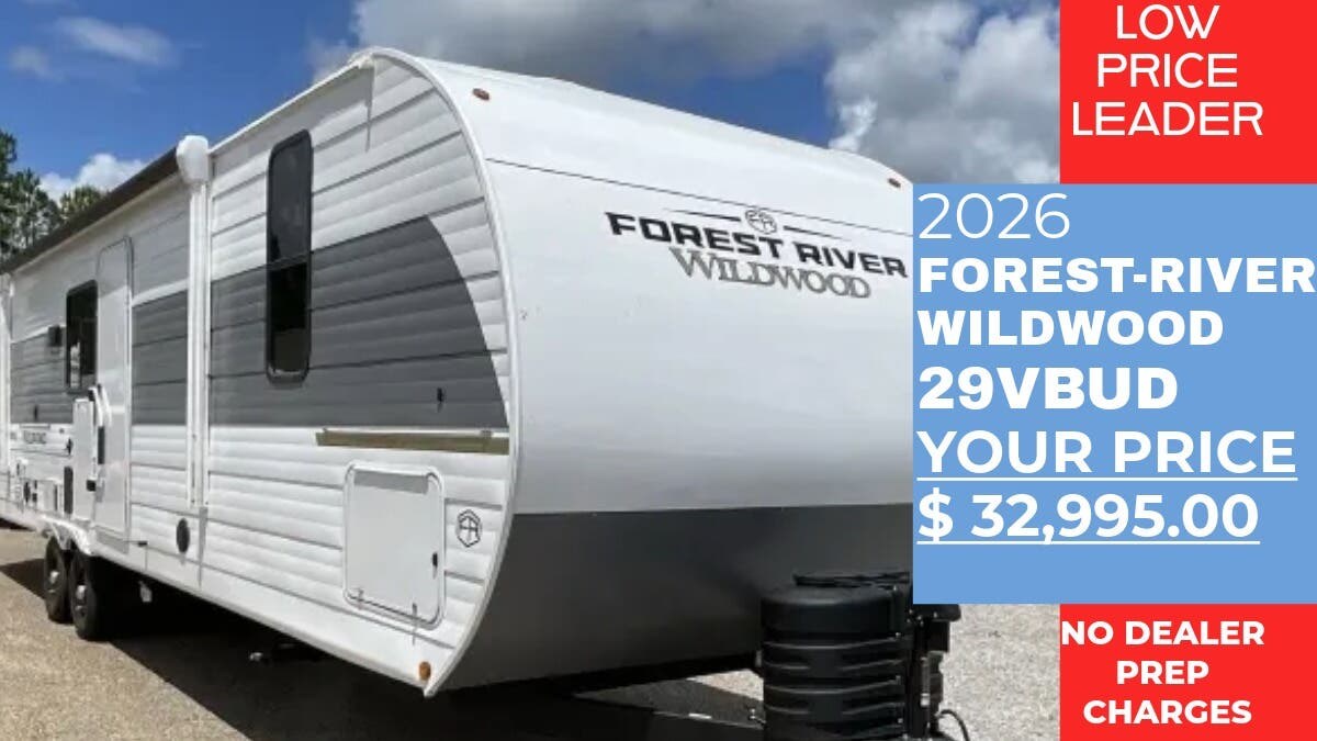 New 2026 Forest River Wildwood 29VBUD available in Panama City, Florida