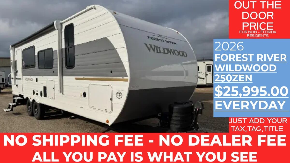 New 2026 Forest River Wildwood 250ZEN available in Panama City, Florida