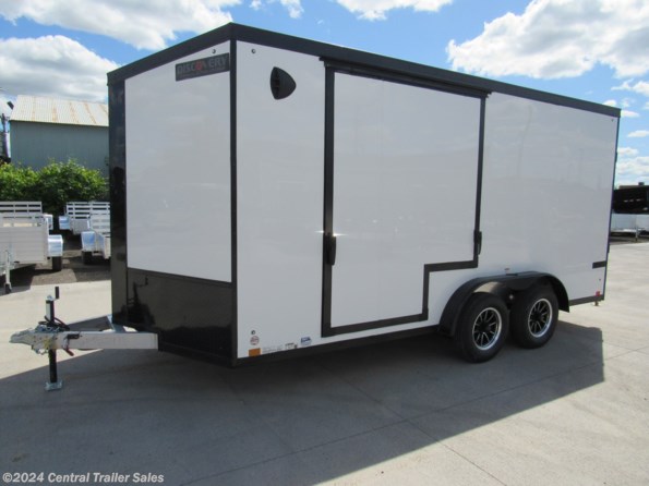 2025 Discovery Trailers Endeavor Aluminum 7.5X16 White W/ Escape Door available in Jordan, MN