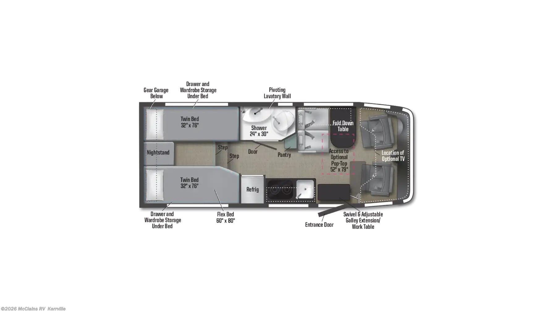 New 2026 Winnebago Ekko 22A available in Kerrville, Texas