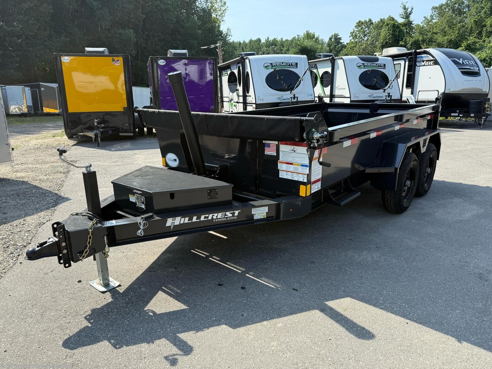 New 2026 Hillcrest Trailers  6X12 DUMP TRAILER – 10,000 GVWR | STANDAR Base available in Canterbury, Connecticut
