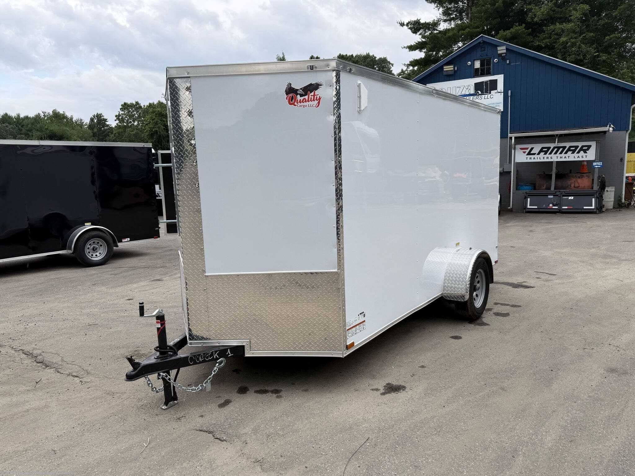 New 2025 Quality Cargo  6X12SA W/3" EXTRA HEIGHT W/POLYCORE WHITE Base available in Canterbury, Connecticut