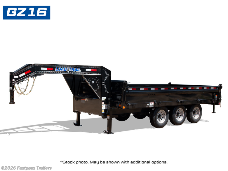 2026 Load Trail GZ 96" x 16' Tandem Axle Gooseneck Deck Over Dump Tra