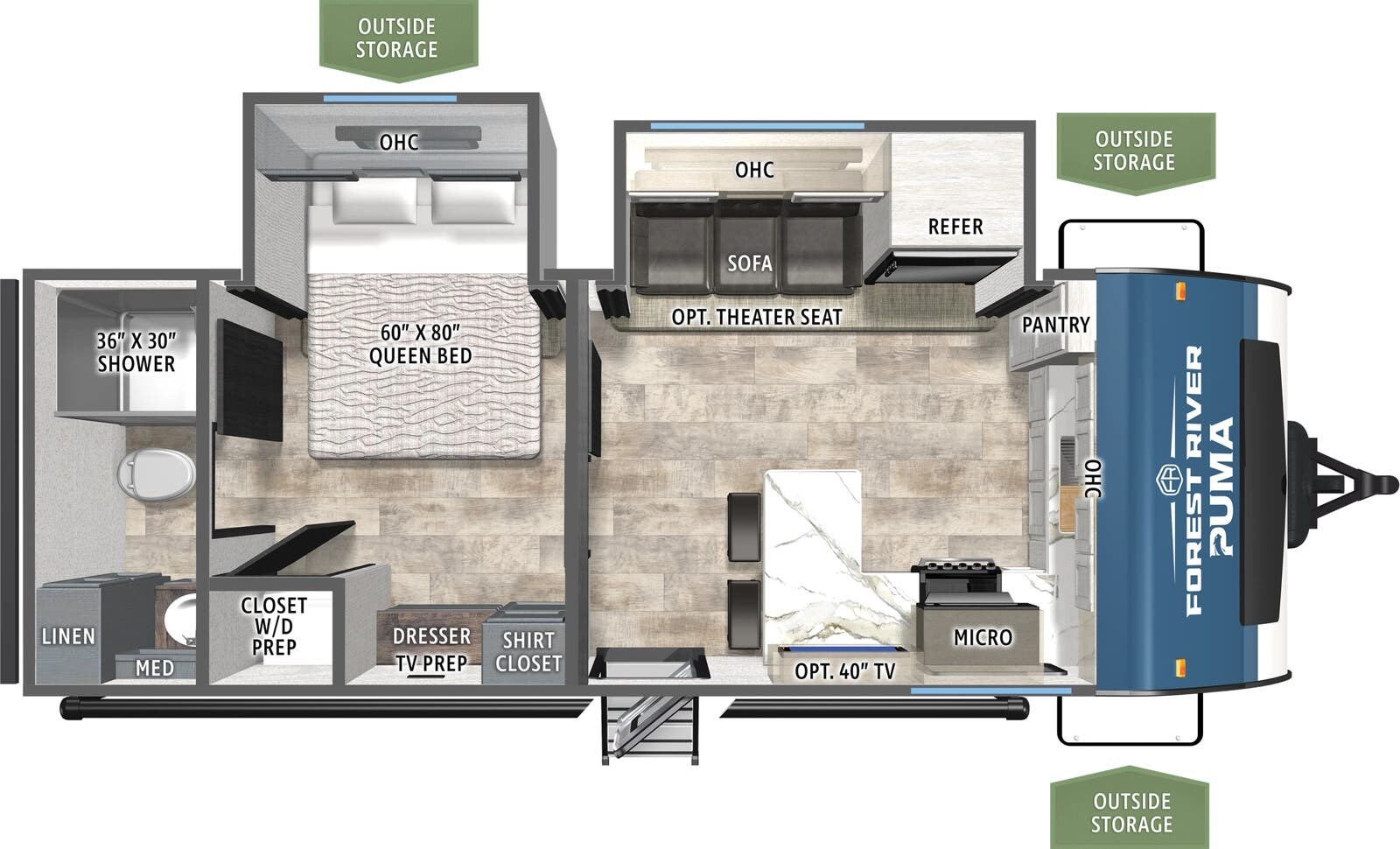 New 2026 Forest River Puma 220FK available in Brockway, Pennsylvania