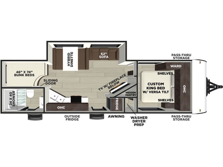 New 2027 Forest River Salem 26DBHD available in Brockway, Pennsylvania