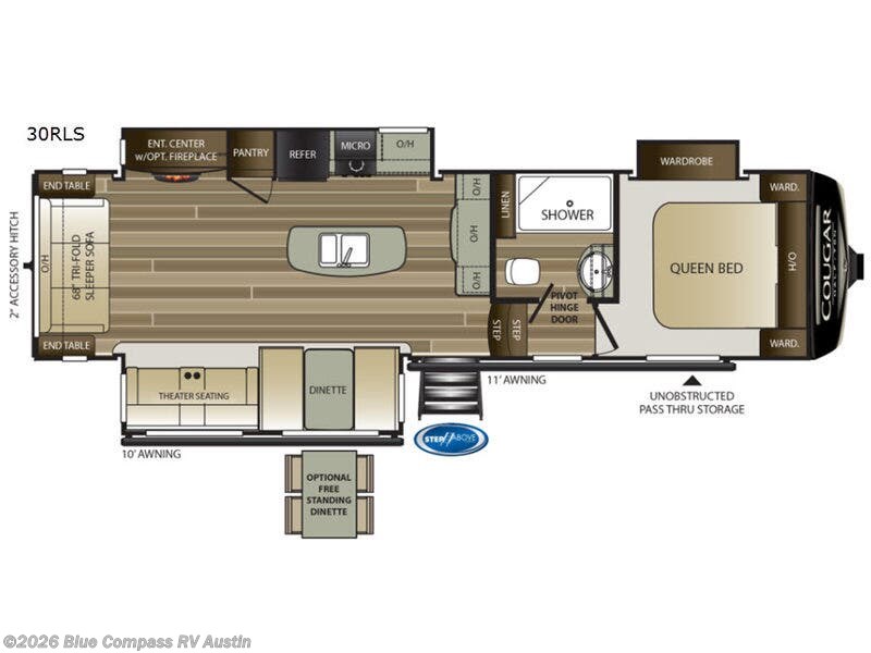 Used 2019 Keystone Cougar Half-Ton Series 30RLS available in Buda, Texas