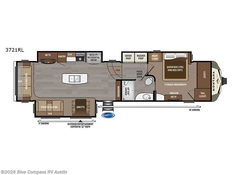 Used 2017 Keystone Montana 3721 RL available in Buda, Texas