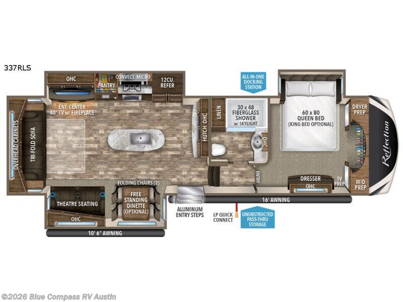 Used 2018 Grand Design Reflection 337RLS available in Buda, Texas