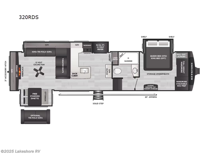 New 2026 Keystone Cougar 320RDS available in Muskegon, Michigan