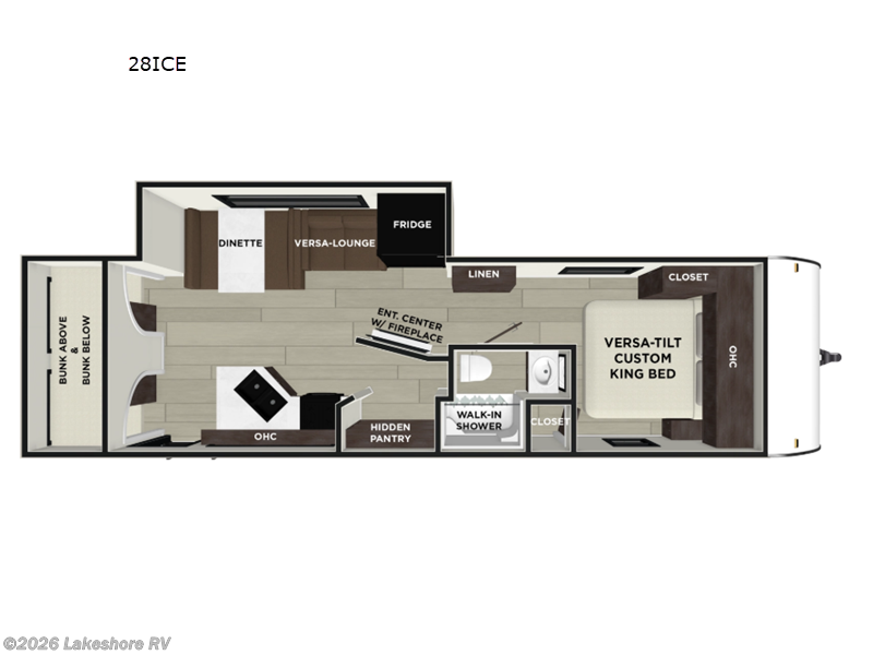 New 2026 Forest River Wildwood X-Lite 28ICE available in Muskegon, Michigan