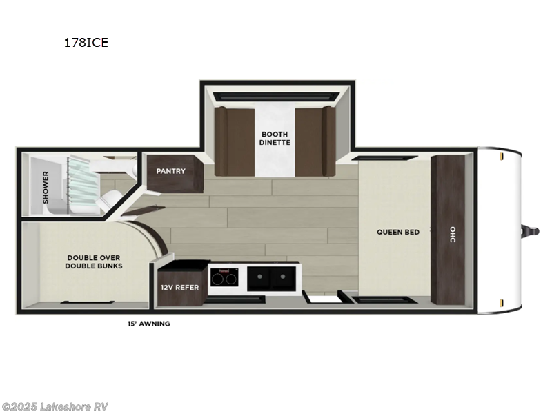New 2026 Forest River Wildwood FSX 178ICE available in Muskegon, Michigan