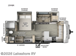 New 2026 Forest River Flagstaff Micro Lite 25MBR available in Muskegon, Michigan