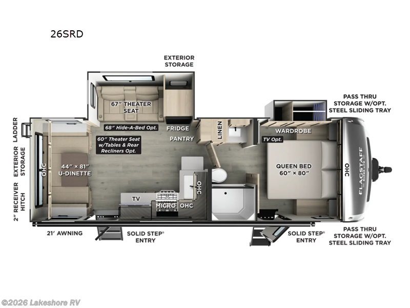 New 2026 Forest River Flagstaff Super Lite 26SRD available in Muskegon, Michigan