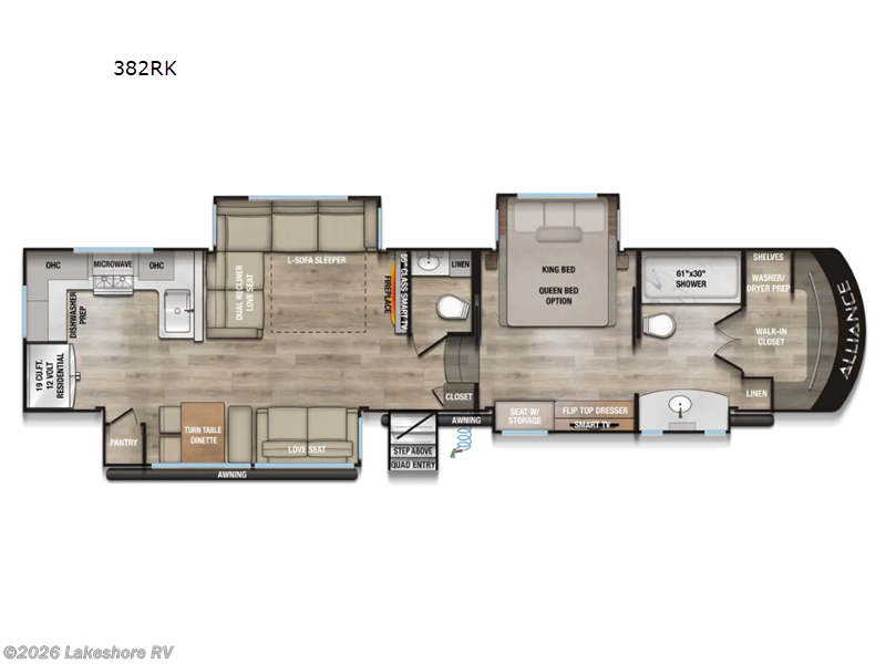 New 2026 Alliance RV Paradigm 382RK available in Muskegon, Michigan