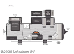 New 2026 Keystone Cougar Half-Ton 25FKD available in Muskegon, Michigan