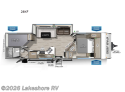 New 2027 Forest River Cherokee Grey Wolf 26KF available in Muskegon, Michigan