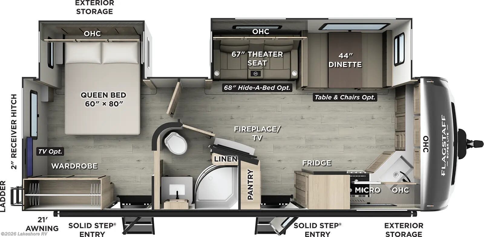 New 2026 Forest River Flagstaff Super Lite 26FKBS available in Muskegon, Michigan